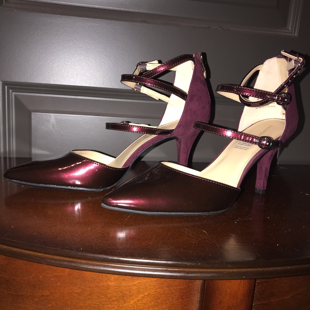 Deep Red Liz Claiborne 3” Heels